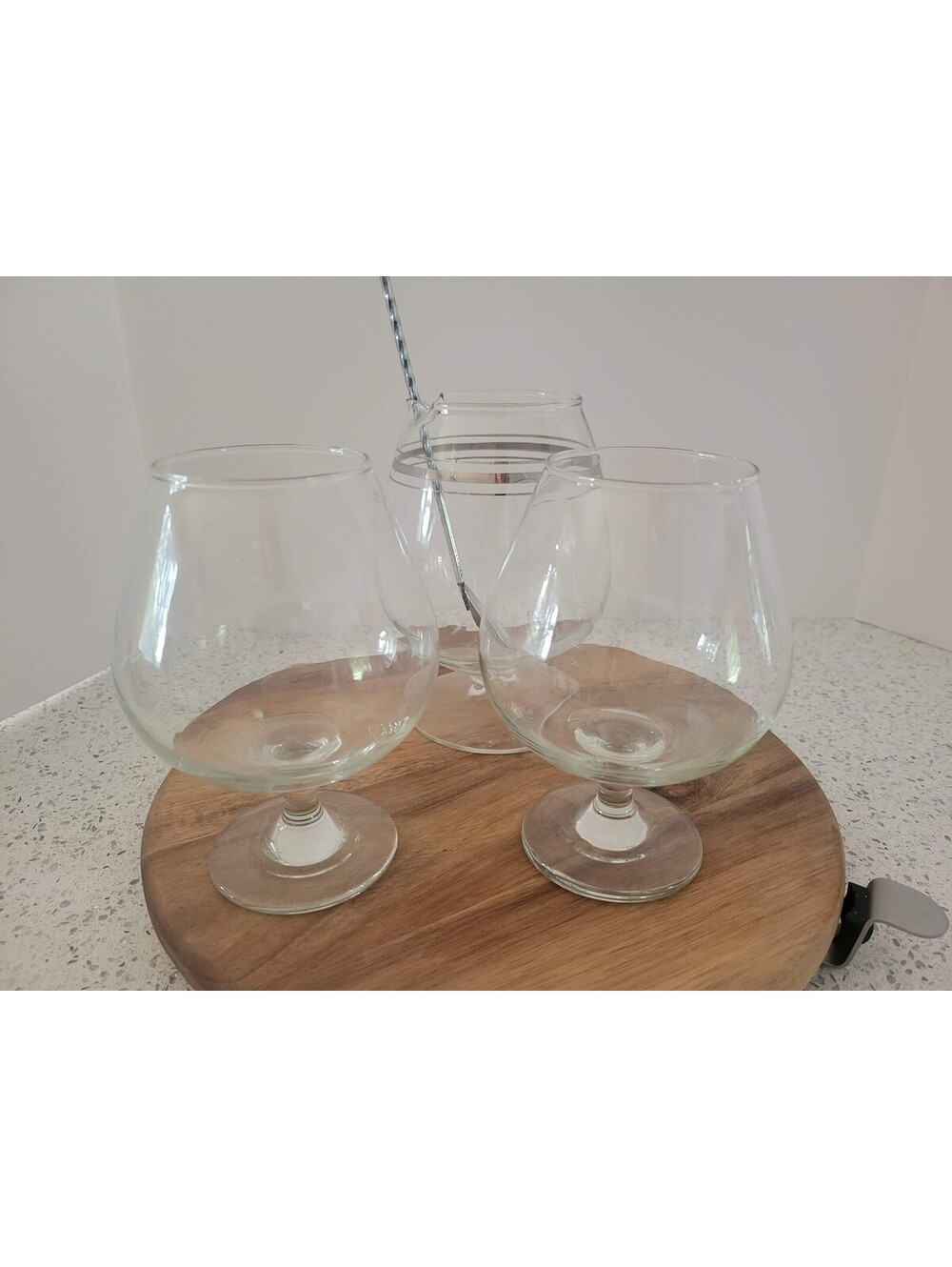 Glass Cognac Brandy Snifters Set Of 2 Balloon Stemware Barware Drinkware Glasses